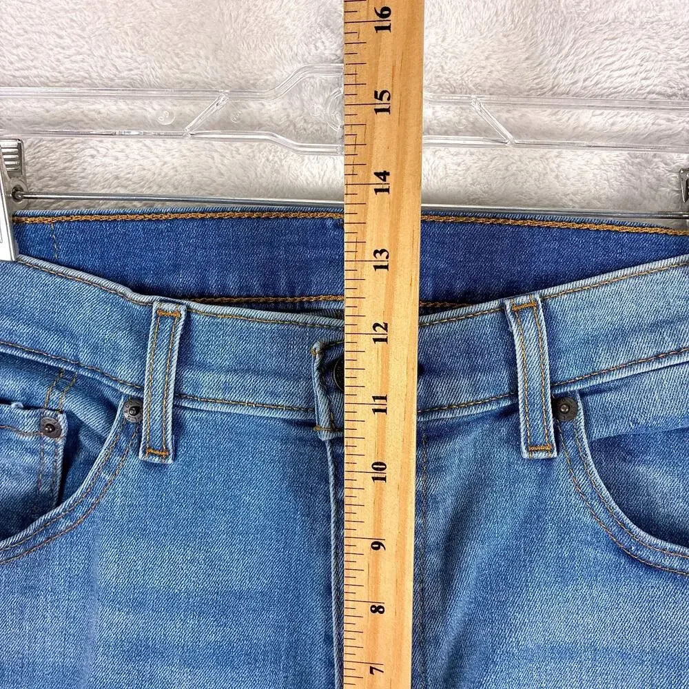 Levis 506 Jeans Men 36x30 Faded Whiskered Straight Leg Classic Preppy
